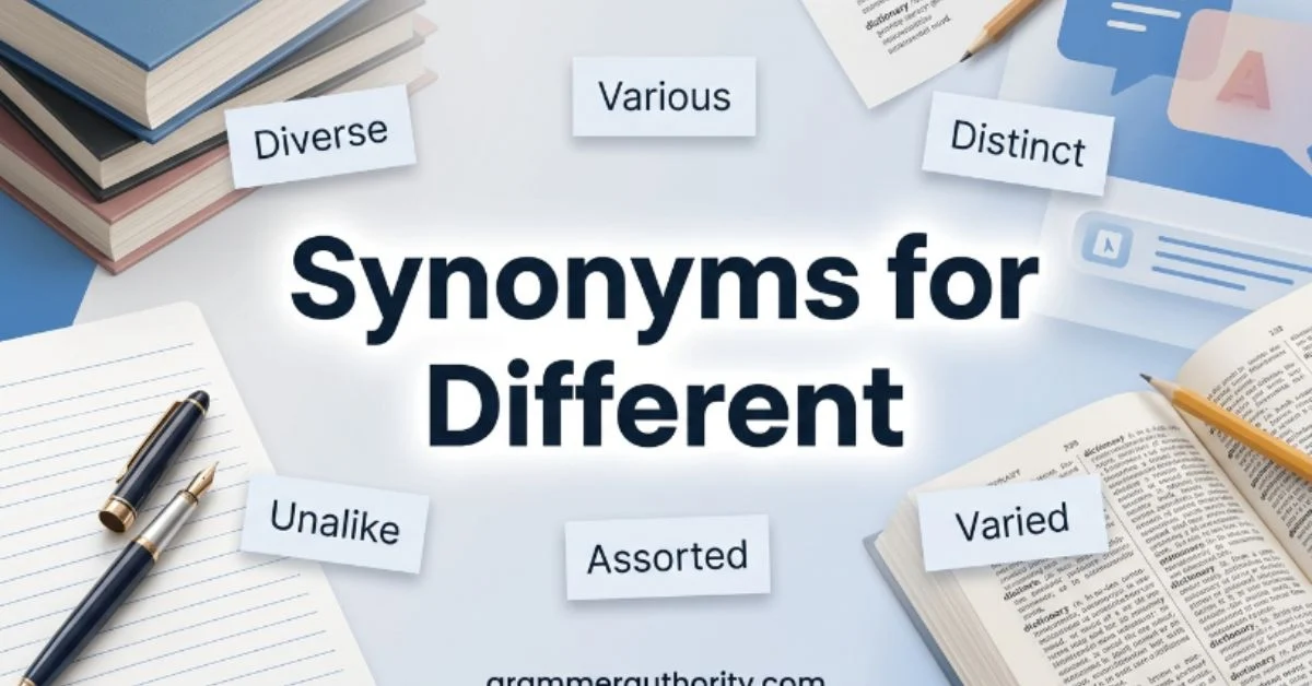 Synonyms for Different