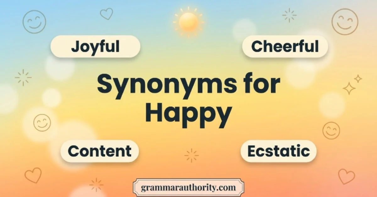 Synonyms for Happy