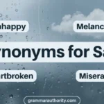 synonyms for sad