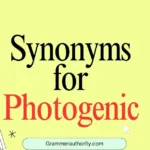 Synonyms for Photogenic