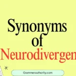 Synonyms for Neurodivergent